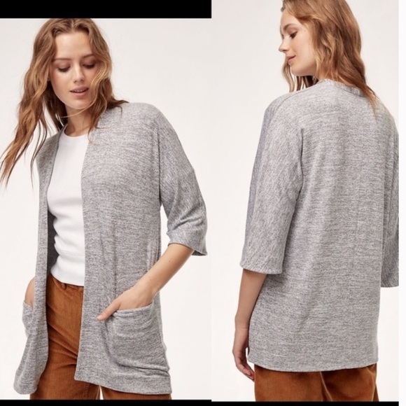 Aritzia Sweaters - ARITZIA Wilfred Free Zlata open cardigan short sleeves. Size XS